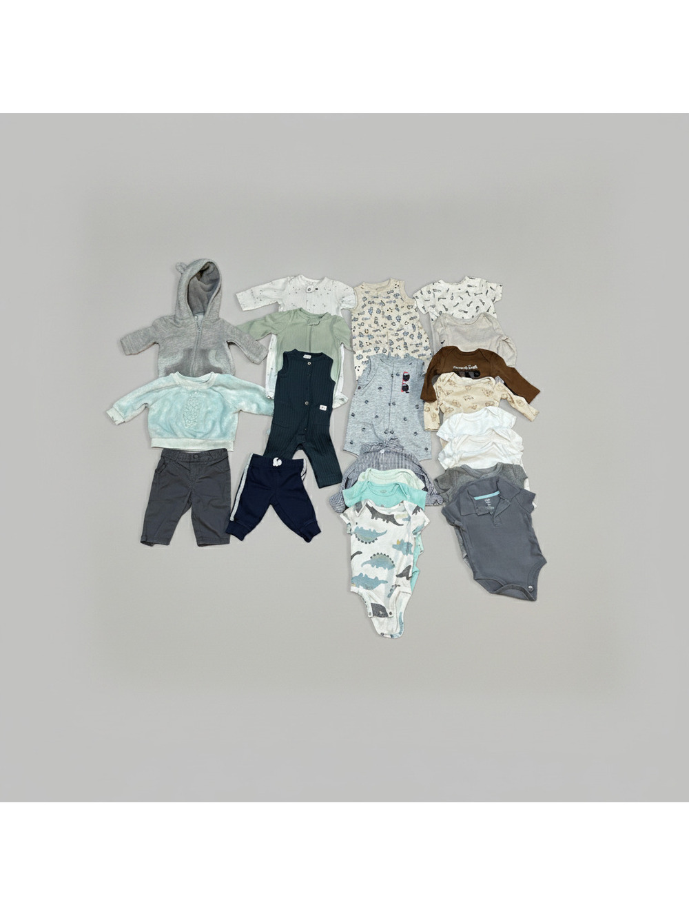 Baby Boy cloth bundle Set 3 Months Gently Used 22 Pcs Mixed Brands